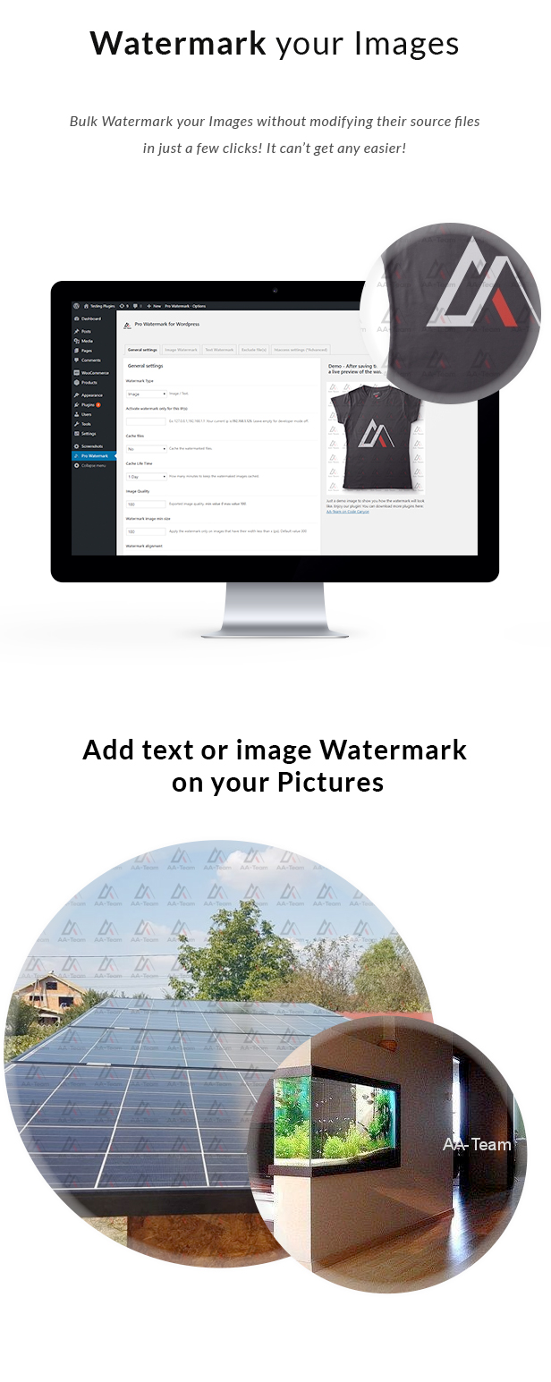 Pro Bulk Watermark Plugin for WordPress - 1