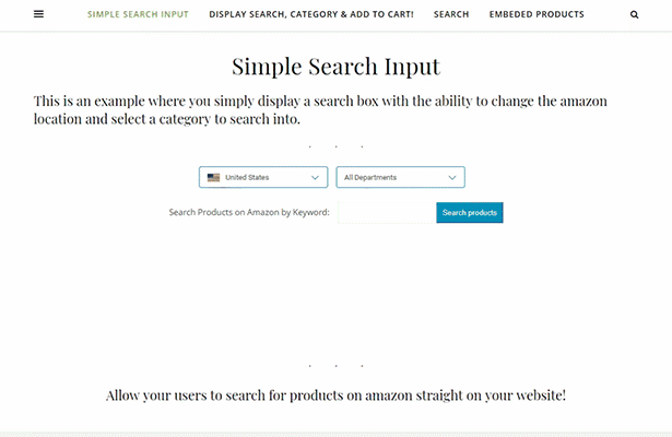 GutenSearch -  Amazon Affiliates Products Search and Embed - 4