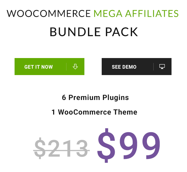 Woocommerce Mega Affiliates Bundle Pack - 1