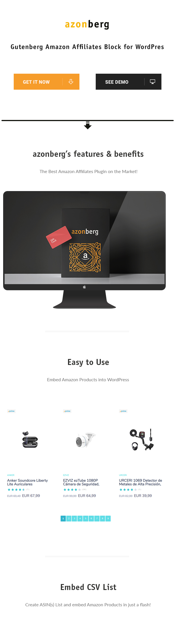 Azonberg - Gutenberg Amazon Affiliates Embed - 1